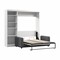 Bestar Bestar Pur Full Murphy Bed with Sofa and Shelving Unit (90W) in White 26798-000017 - alternate 10